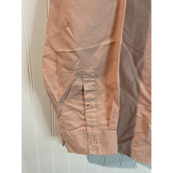 Wrangler ATG Angler X-Large Peach Button-Up Shirt For Men - Picture 3 of 16